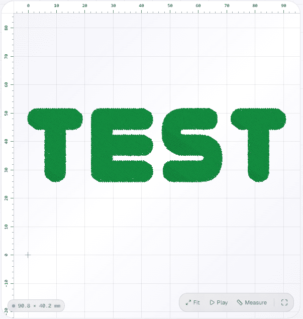 Text to embroidery generator — Preview & download